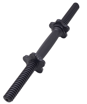 Гриф гантельный BB-106 d=25 мм, пластиковый, с пластиковыми замками, 45 см