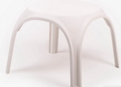 Столик TWEET пластиковый круглый, белый Столик TWEET пластиковый круглый, белый