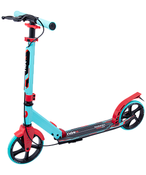 Самокат 2-колесный Rank 200 мм, ручной тормоз, мятный/красный Самокат 2-колесный Rank 200 мм, ручной тормоз, мятный/красный