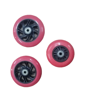 Набор колес для самоката 3D Robin, 120/90 мм, красный Набор колес для самоката 3D Robin, 120/90 мм, красный