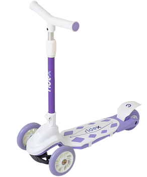 Самокат 3-колесный 3D Robin, 120/90 мм, белый Самокат 3-колесный 3D Robin, 120/90 мм, белый