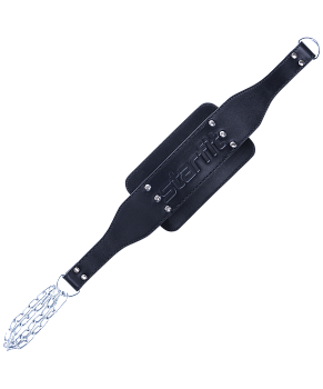 Пояс для отягощений SU-341 натуральная кожа, черный