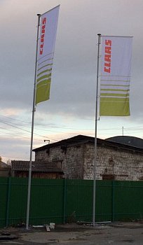 Флагшток уличный стационарный секционный Nordwerk БАННЕР 18 метров