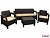 Комплект мебели из дивана, 2 кресел и стола TWEET Terrace Set Max
